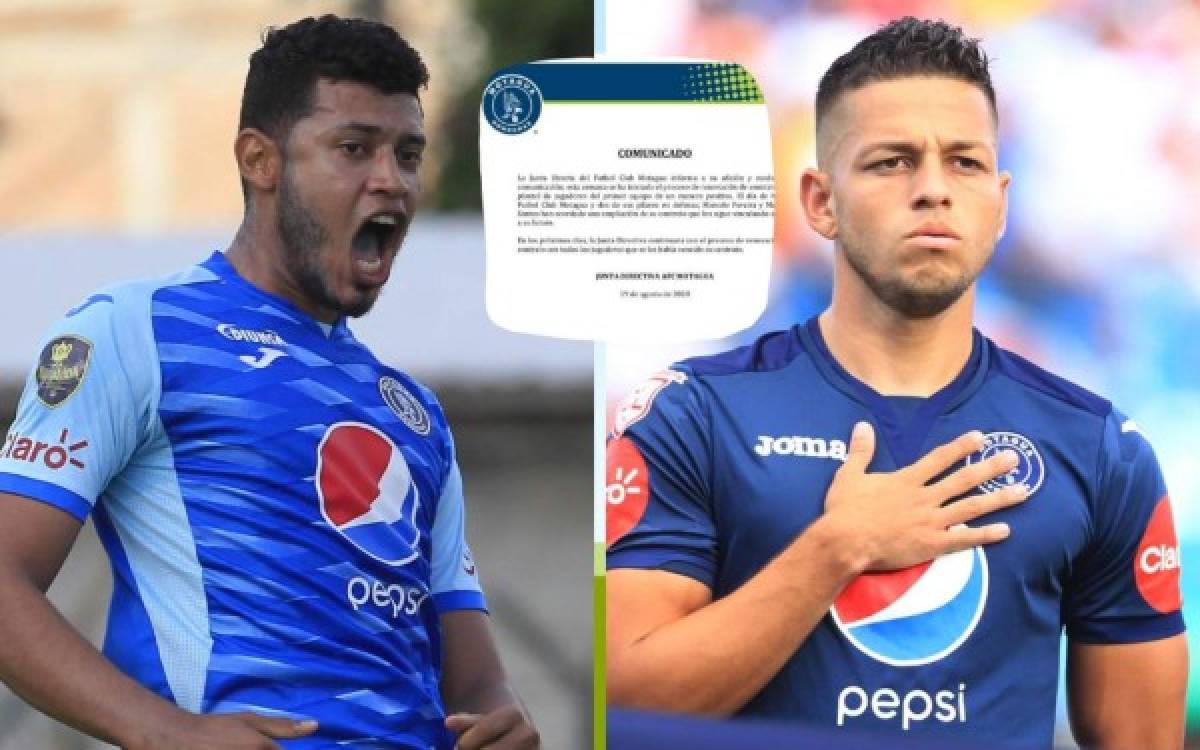 Motagua confirma la continuidad de los defensas Marcelo Santos y Marcelo Pereira