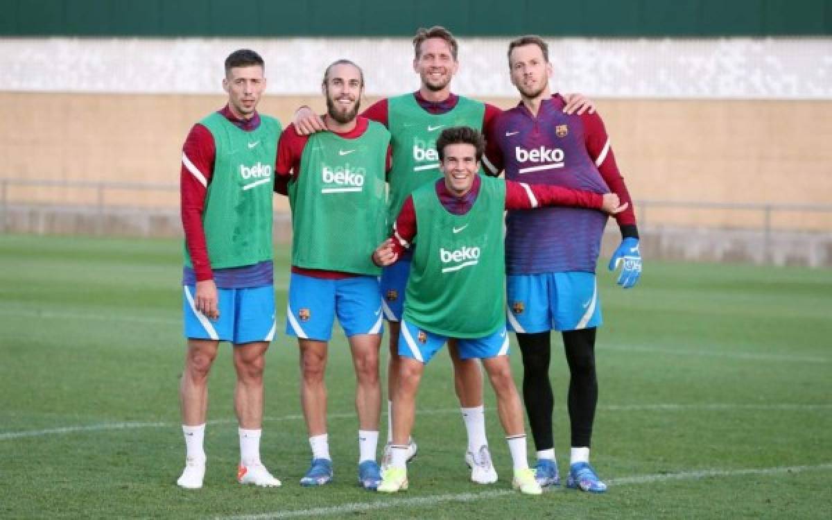 Así fue el primer entreno del Barcelona post Koeman y con el nuevo DT: ¿Mal gesto de Laporta?