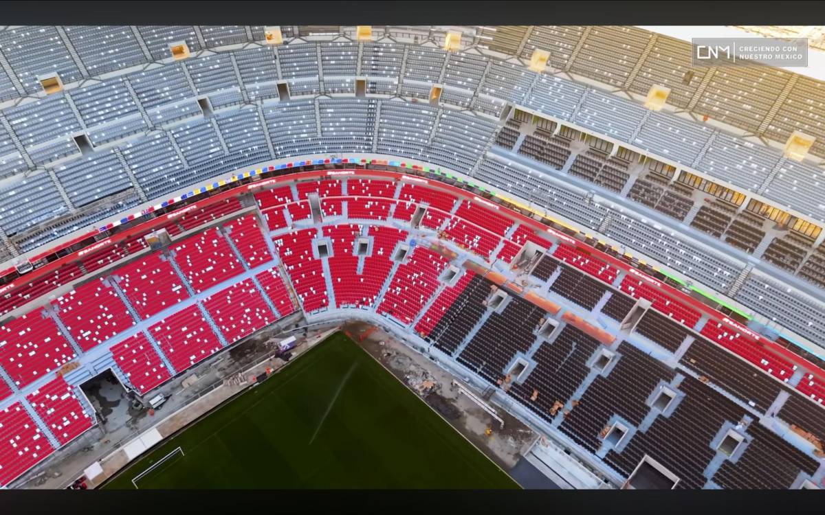 México se lo presume a Cristiano Ronaldo: así está el estadio Azteca para su reapertura antes del Mundial