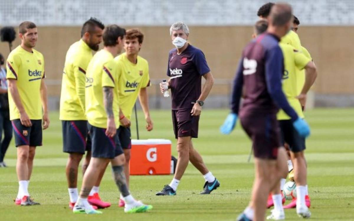 Liga Española: Messi sorprende en el entrenamiento del Barcelona con nuevo look