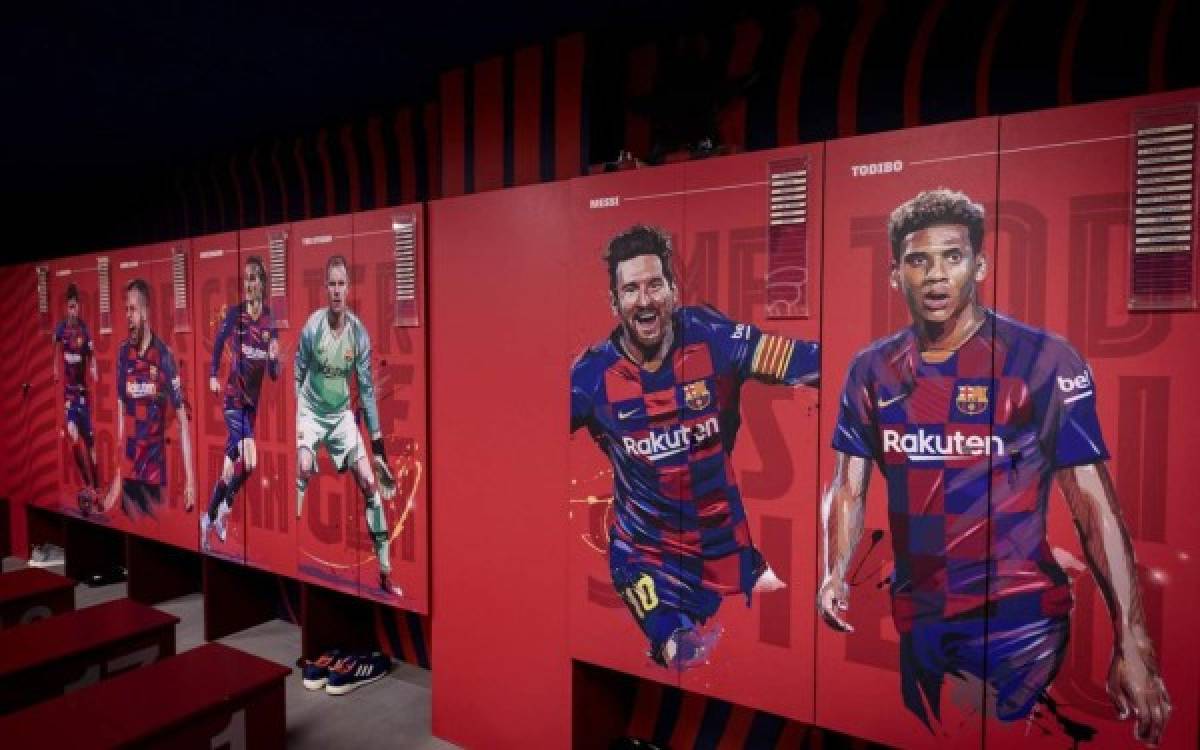 Revolución azulgrana: Así luce ahora el nuevo del vestuario del FC Barcelona