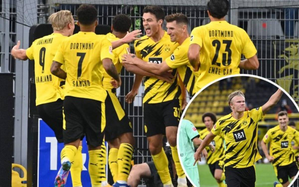 Dortmund golea en inicio de Bundesliga; Haaland marca doblete y Reyna se estrena como goleador