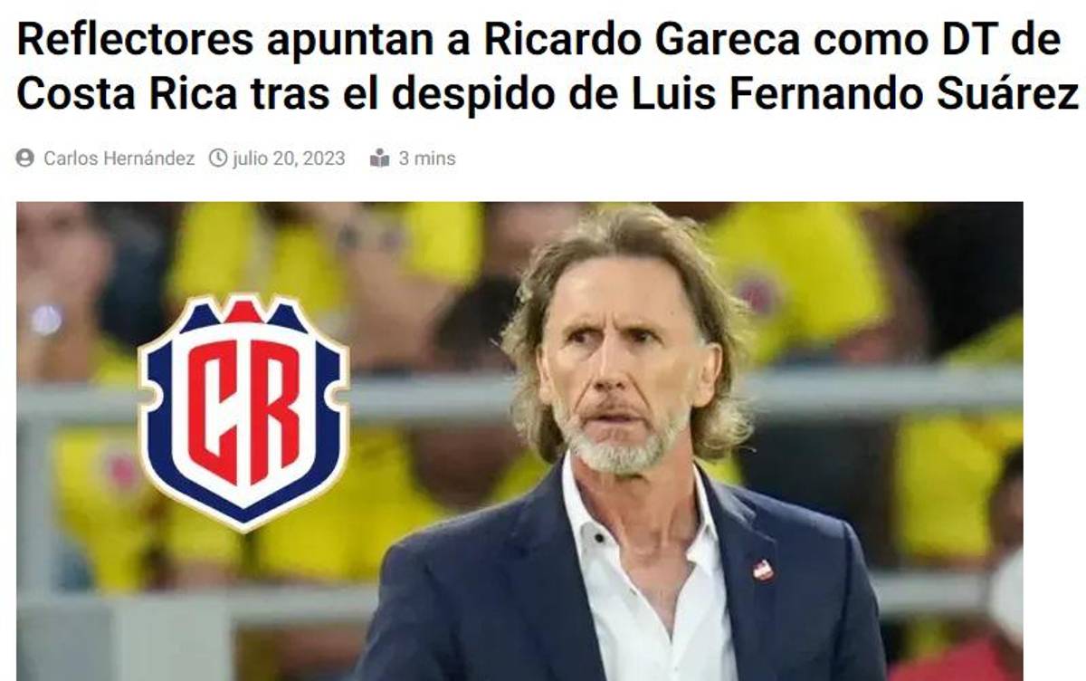 La prensa reacciona tras despido de Luis Suárez de la Selección de Costa Rica: “Por malos resultados”, “La Sele estaba muerta”