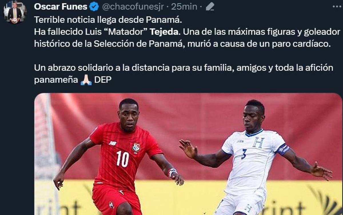 “Vuela alto, Matador”: El mundo del fútbol llora la muerte de Luis Tejada, mundialista con Panamá en Rusia 2018