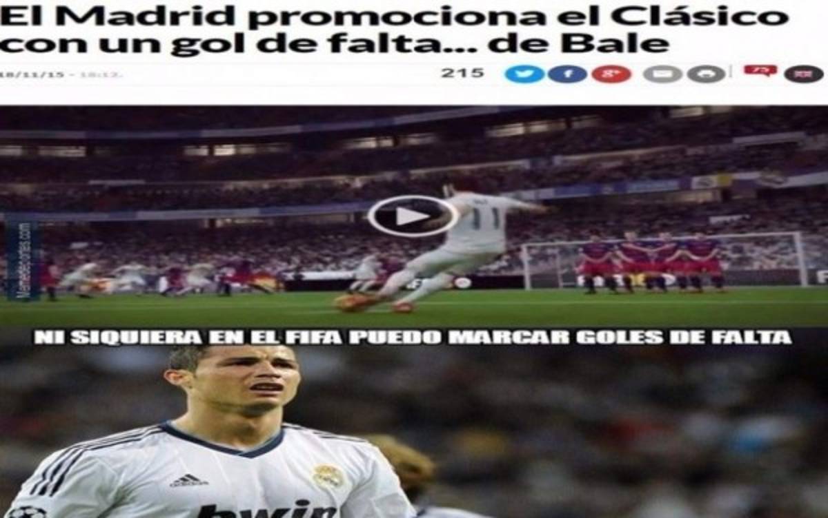 Divertidos MEMES inundan las redes sociales con el clásico Real Madrid-Barcelona