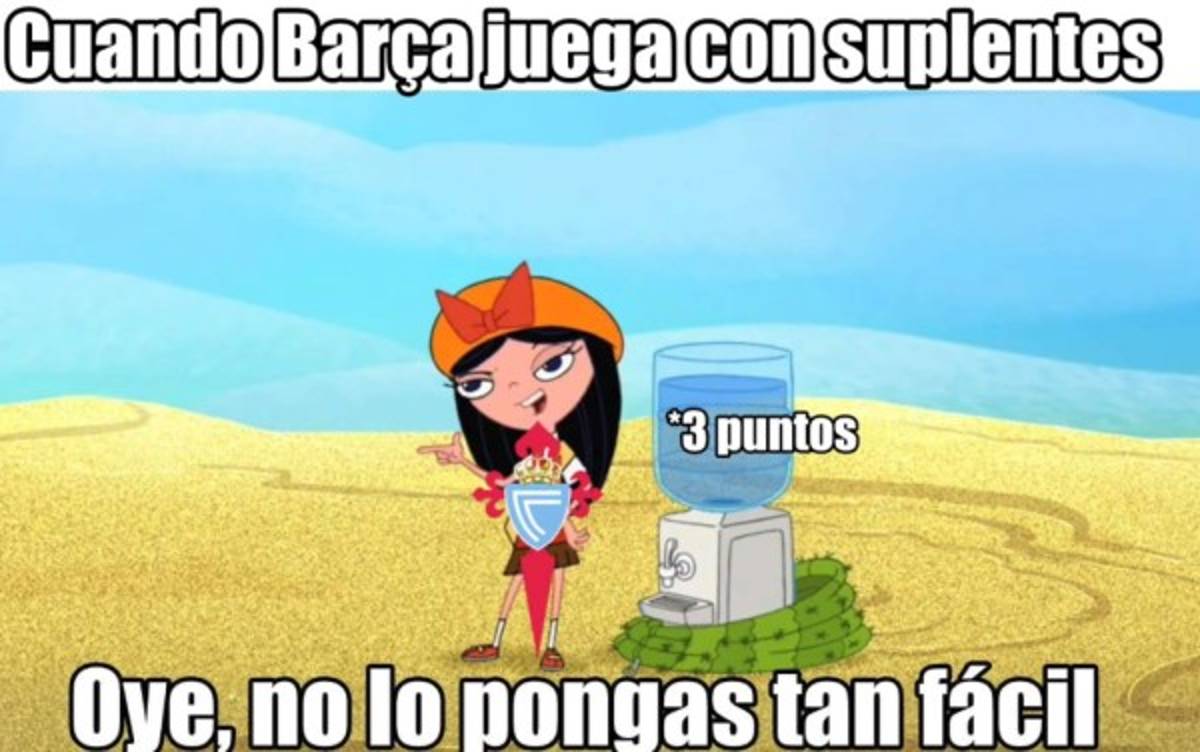 ¡Para morir de risa! Los memes liquidan a los suplentes del Barcelona por perder contra el Celta   