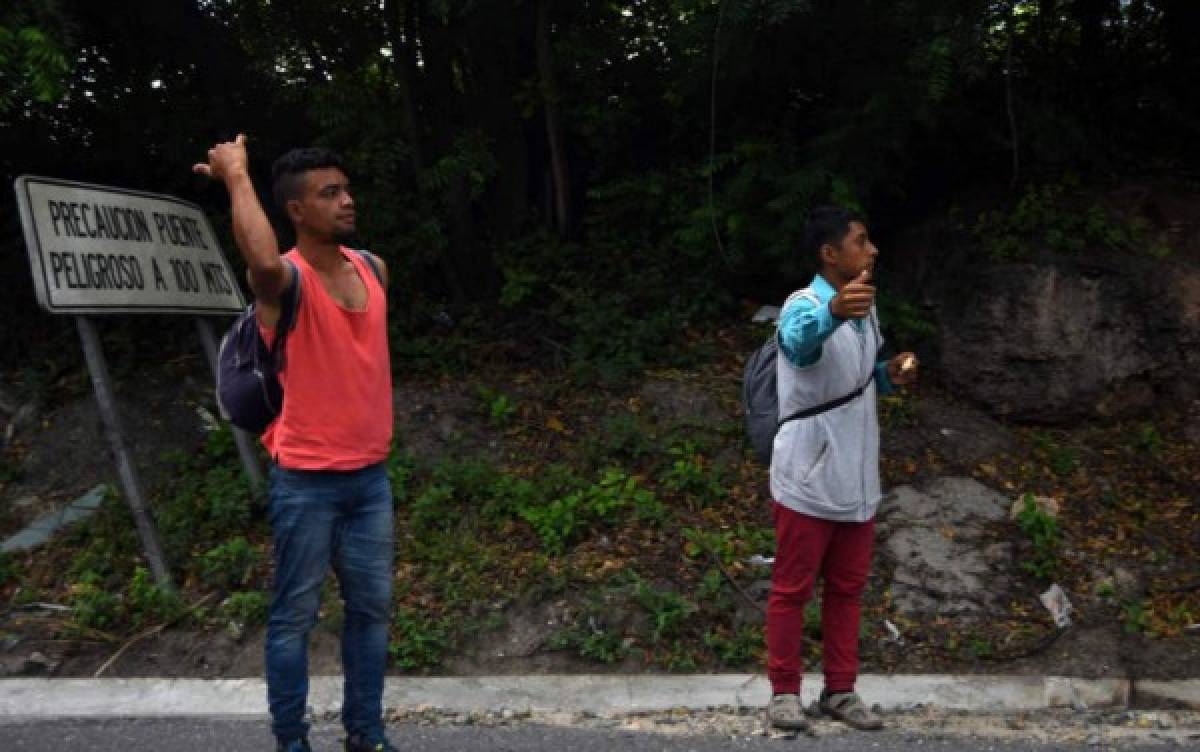 Así va la caravana de migrantes hondureños rumbo a Estados Unidos