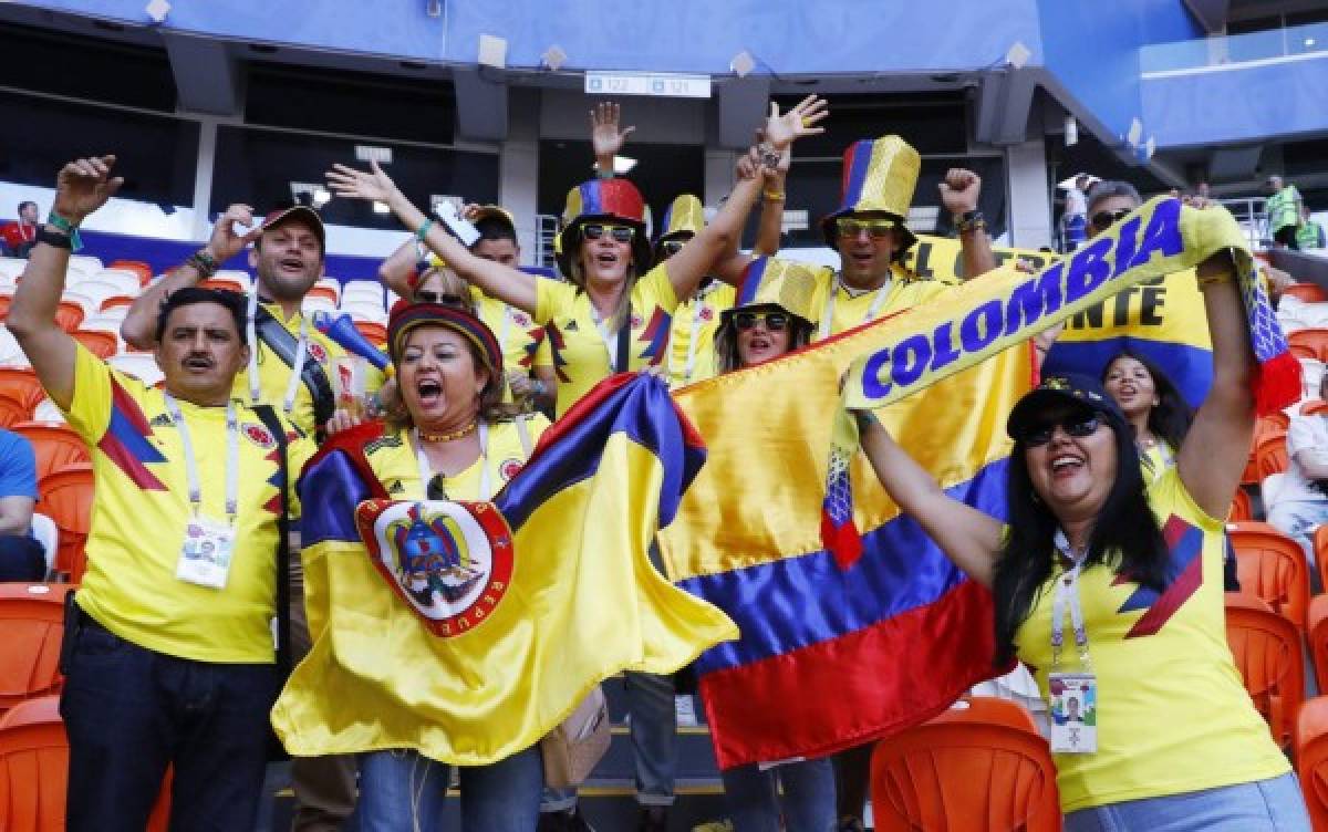 Castigan a aficionados de Colombia y no entrarán a estadios en Rusia