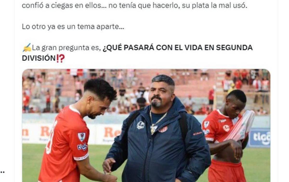 Luis Palma rompe el silencio y señalan al culpable del descenso del Vida: “Lo destruyeron, tiraron a la basura a un histórico”