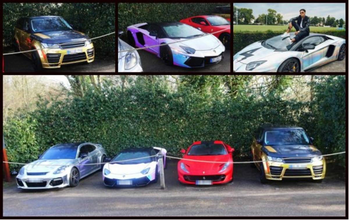 La colección de autos de Pierre-Emerick Aubameyang valorada en 26,600,000 millones de lempiras