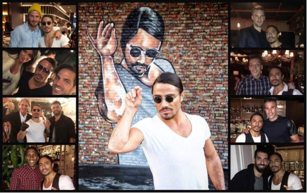 Salt Bae el famoso chef y fenómeno viral de redes sociales visitado por futbolistas