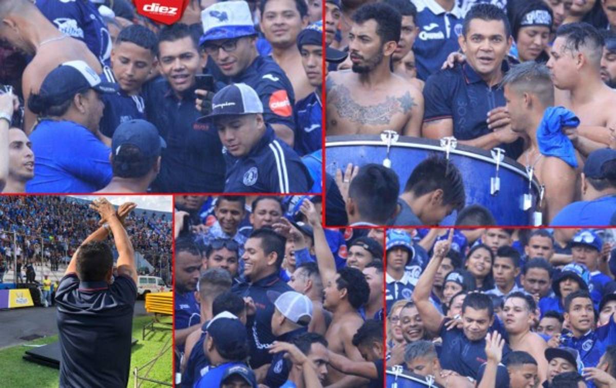 FOTOS: Así vivió Amado Guevara el título de Motagua junto a la barra Revolucionarios