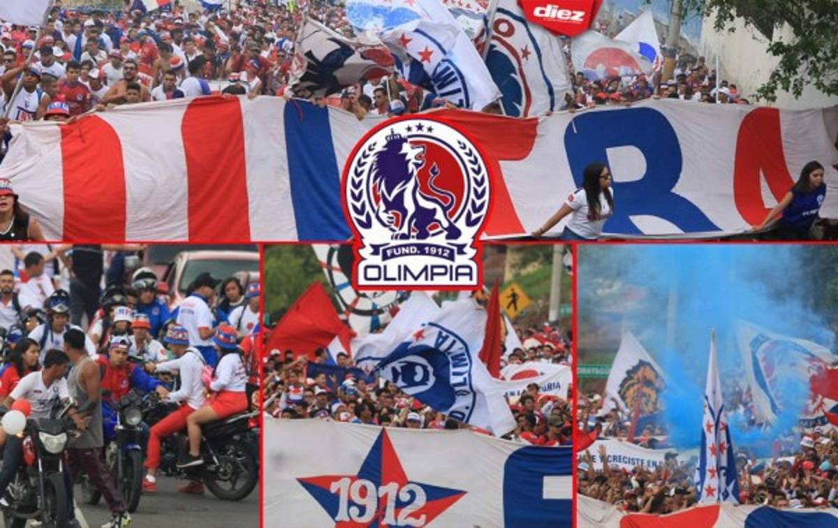 FOTOS: La eufórica llegada de la barra del Olimpia al estadio Nacional