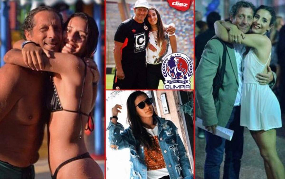 Iara, la bella hija de Pedro Troglio, el técnico del Olimpia