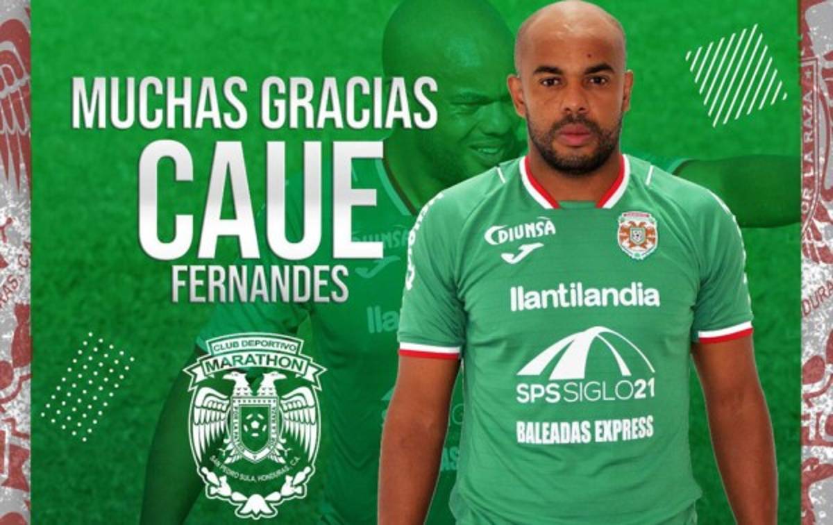 Marathón anuncia la baja del defensor uruguayo Caue Fernandes
