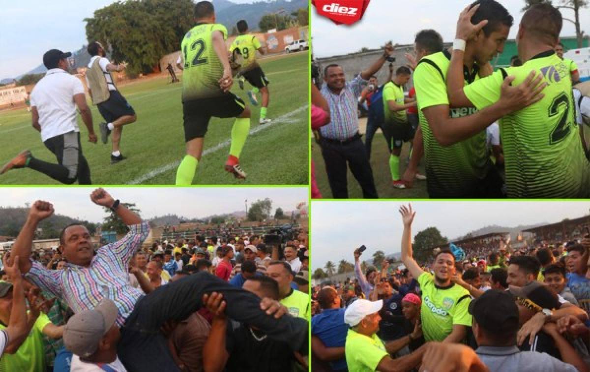 En fotos: Así fue el festejo del Real de Minas al salvar su categoría en Liga Nacional