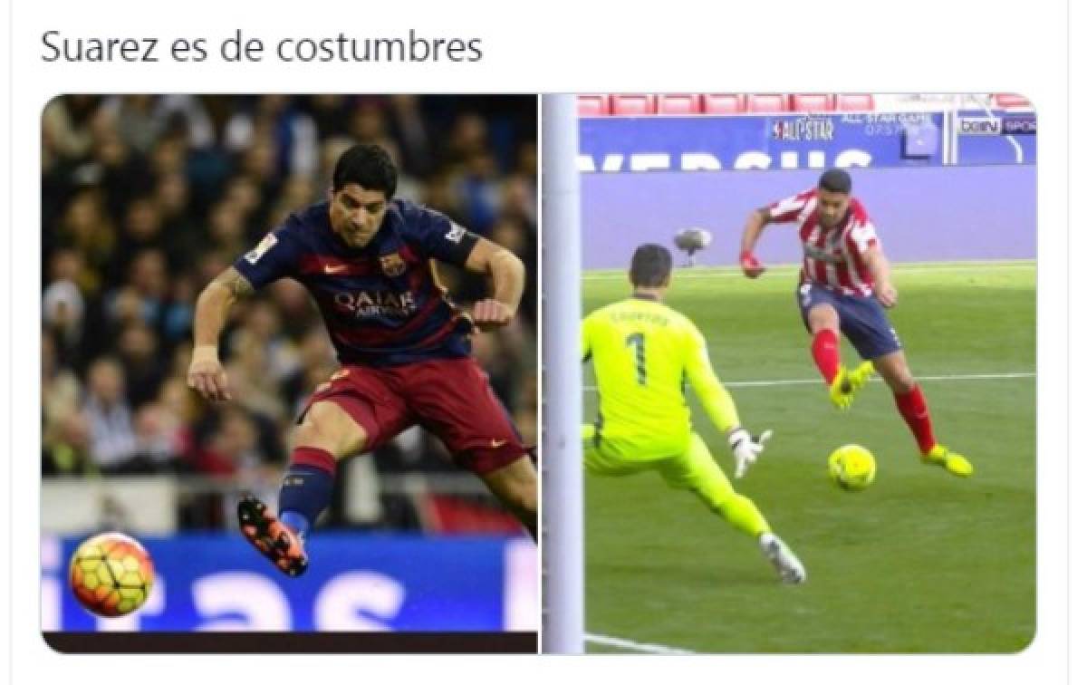 La gallinita de Suárez: Atlético se deja empatar ante Real Madrid y las redes explotan con divertidos memes