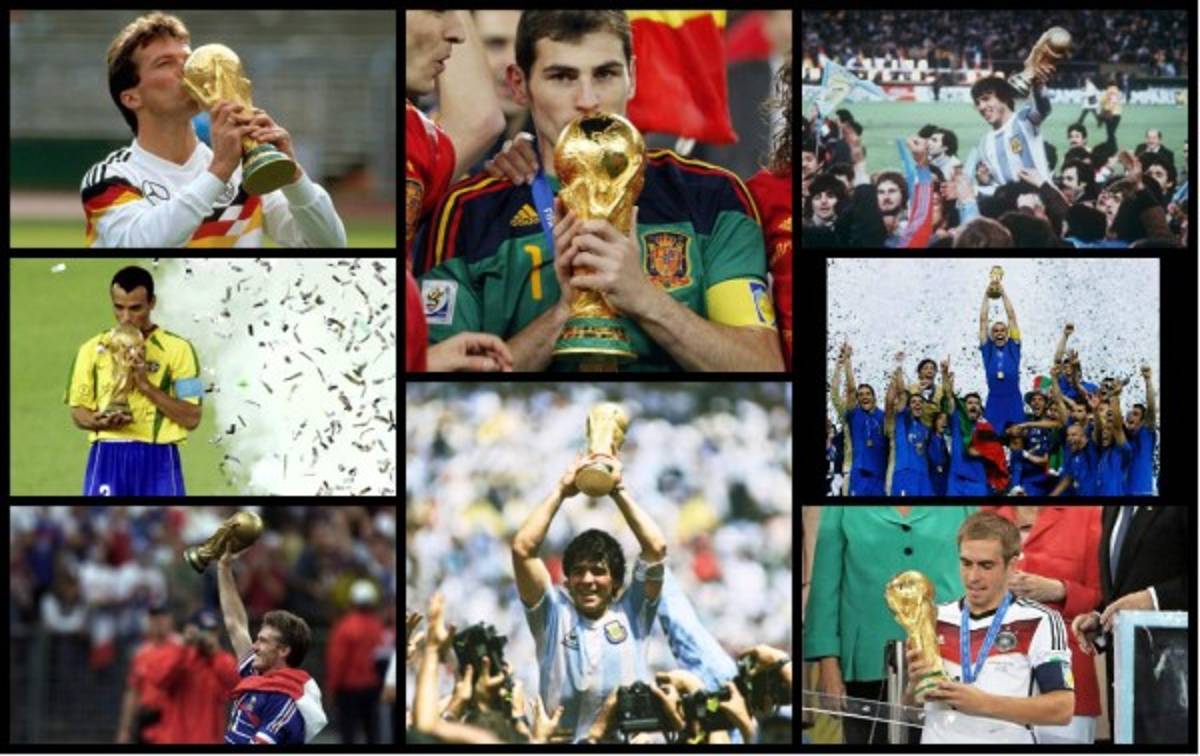Los últimos capitanes que han levantado la Copa del Mundo
