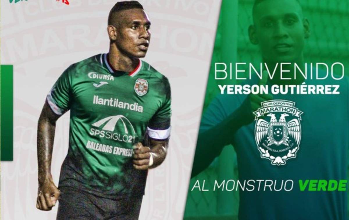 Oficial: Yerson Gutiérrez es nuevo jugador del Marathón y se convierte en el quinto fichaje