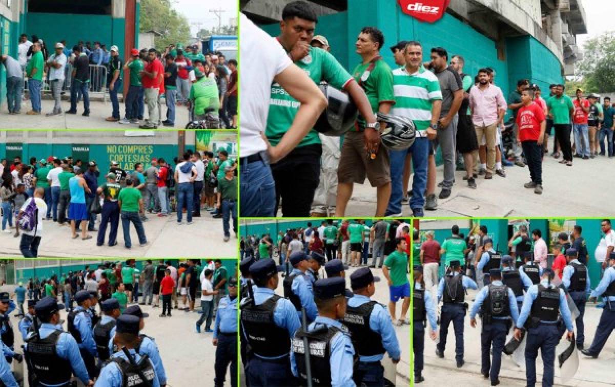 FOTOS: Largas filas y el Yankel se empieza a pintar de verde para el Marathón-Motagua
