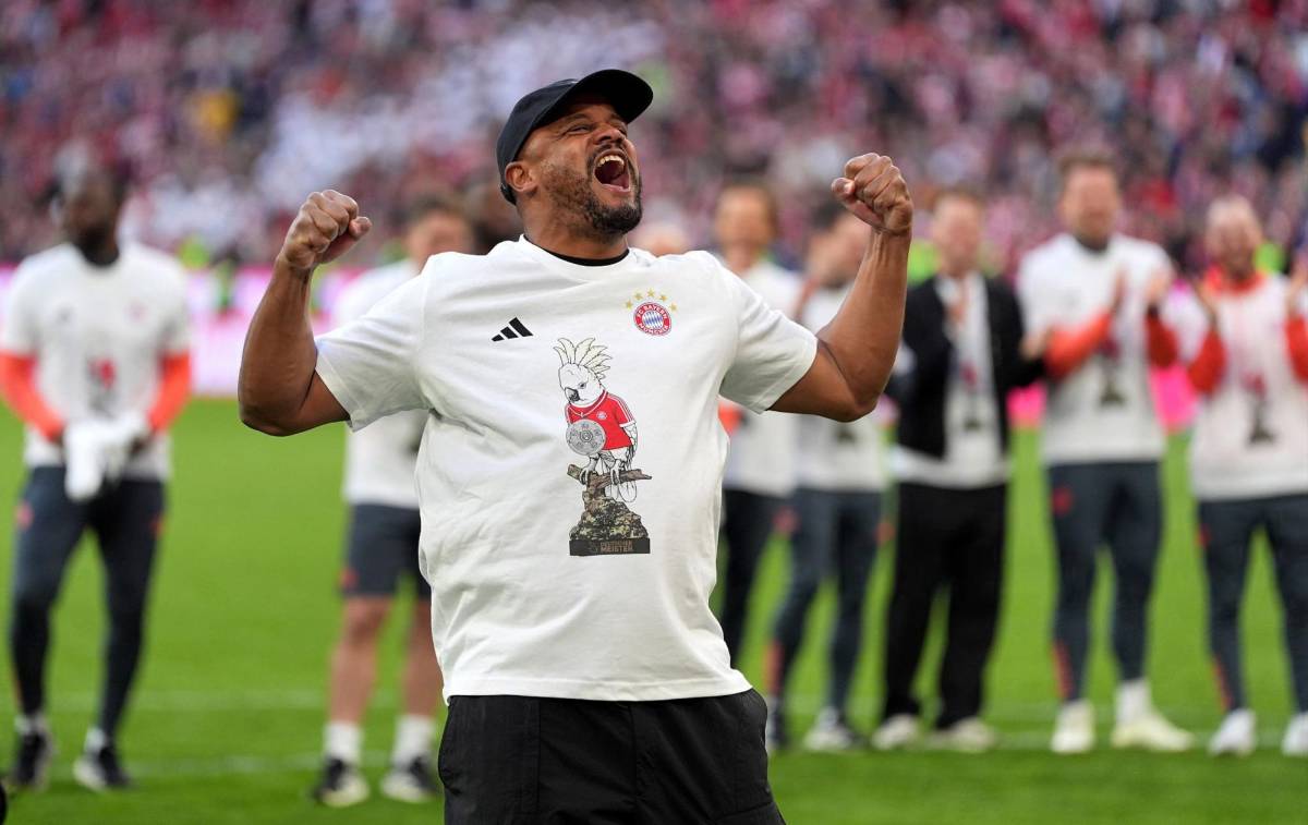 Fiestón del Bayern tras ganar la Bundesliga: el amuleto de la suerte, la euforia de Kompany y así celebró Luis Díaz