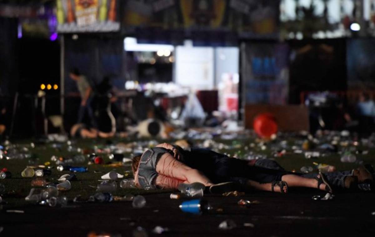 ¡Pánico y sangre! Las tristes fotografías que dejó el tiroteo en Las Vegas