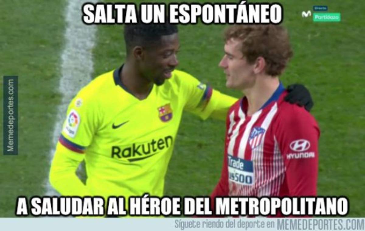 Barcelona empata con el Atlético y atacan al Real Madrid con divertidos memes