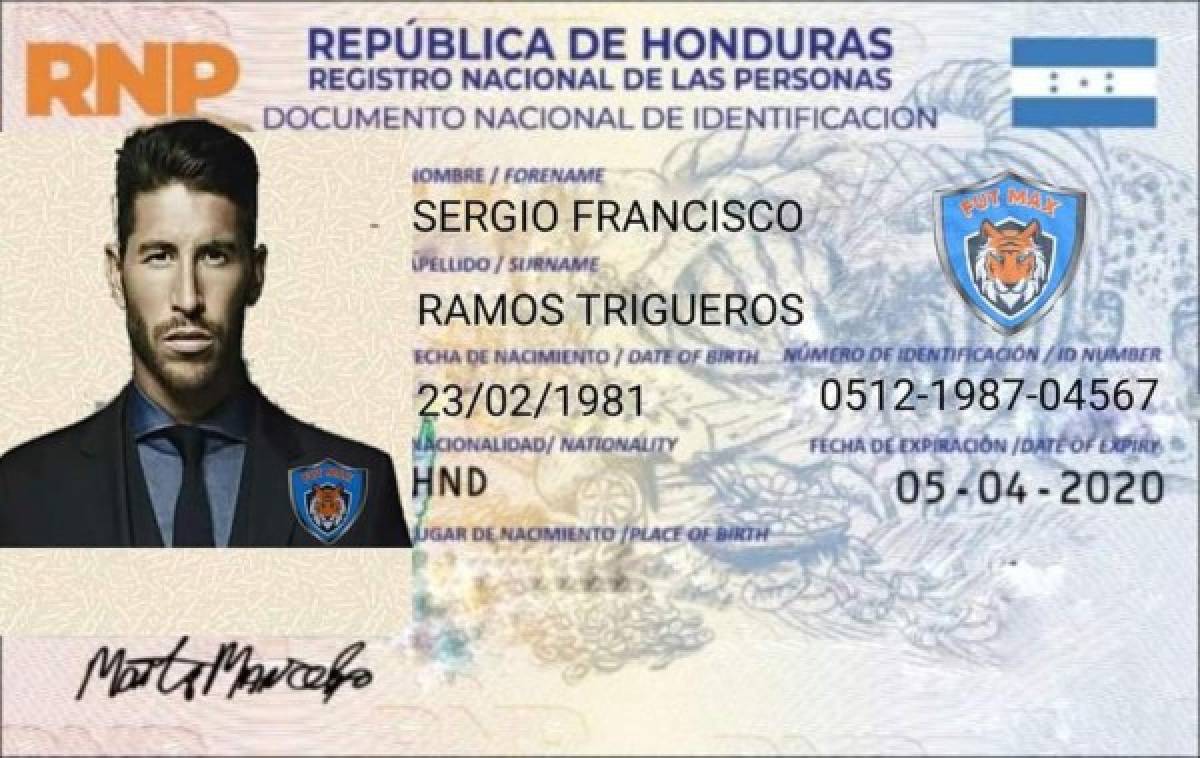 Número de identidad y apellido: Los jocosos nombres que tendrían los futbolistas europeos en el nuevo DNI de Honduras   