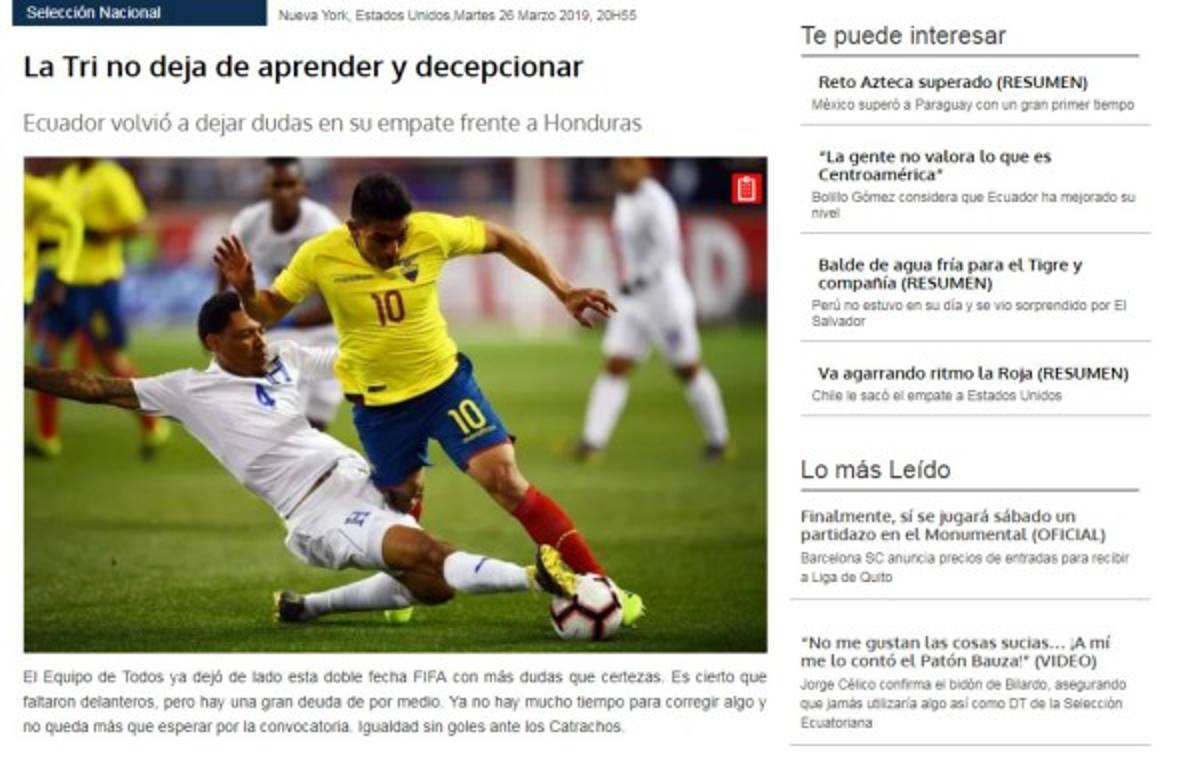 La prensa de Ecuador y los duros comentarios contra su selección y Bolillo Gómez