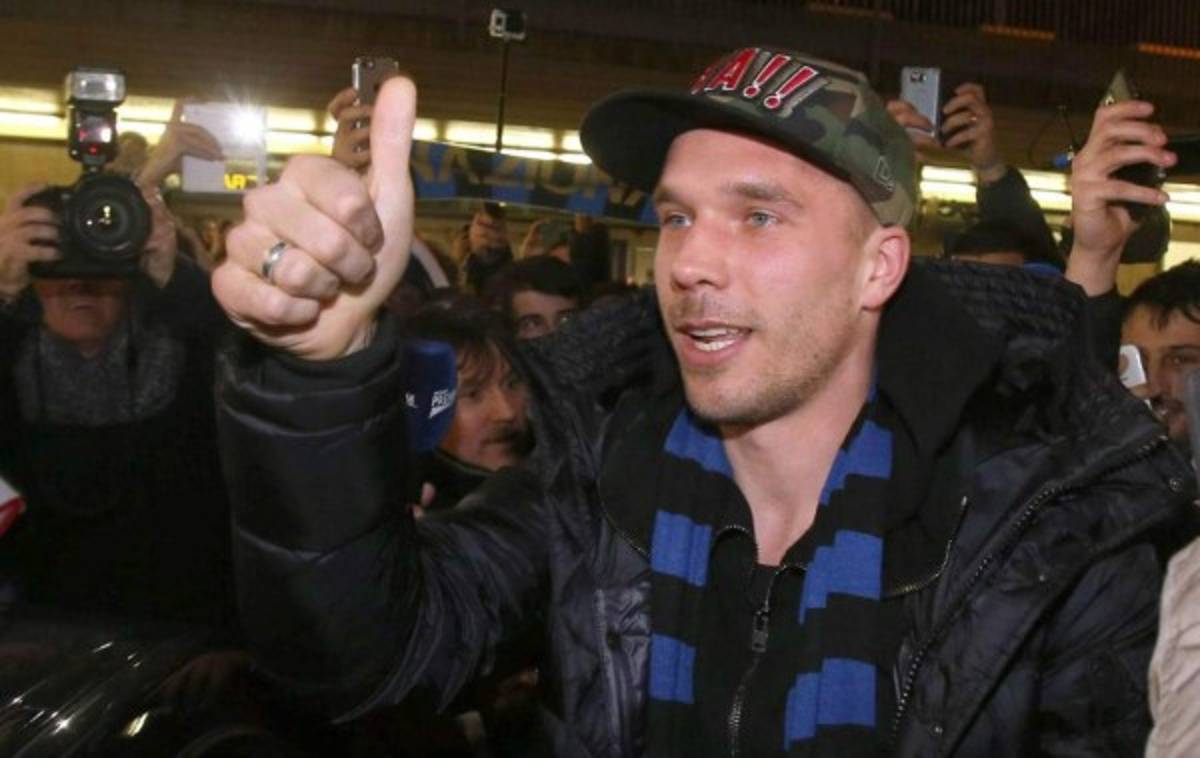 Lukas Podolski es nuevo jugador del Inter de Milán