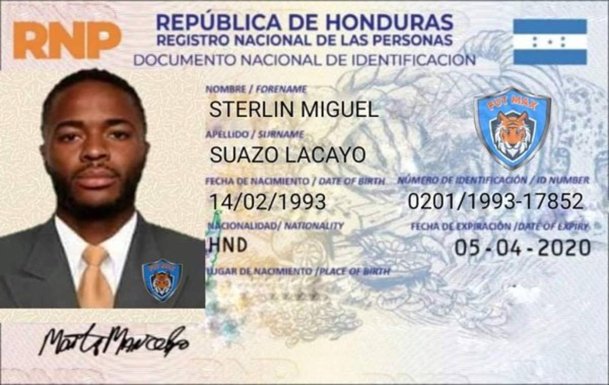 Número de identidad y apellido: Los jocosos nombres que tendrían los futbolistas europeos en el nuevo DNI de Honduras&nbsp;&nbsp;&nbsp;