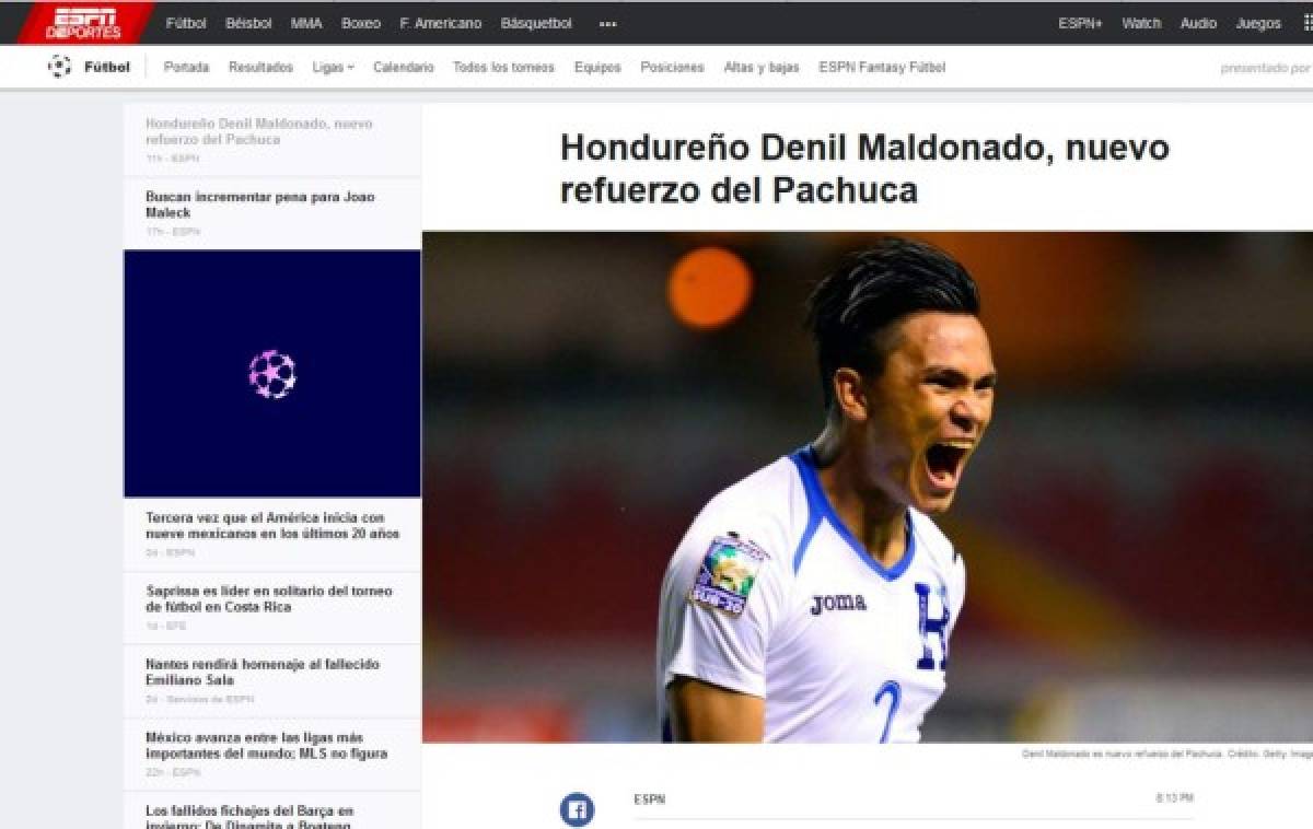 Denil Maldonado: Prensa y periodistas mexicanos hablan sobre el hondureño del Pachuca