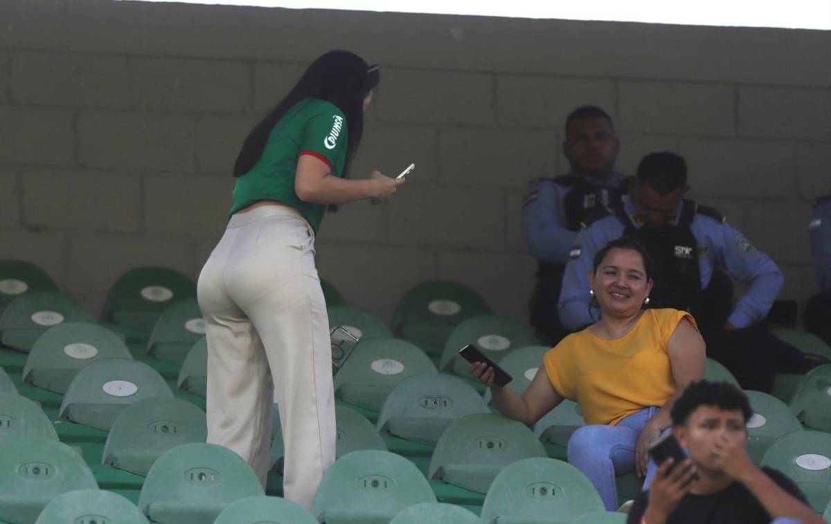 ¿Quién es la chica que robó suspiros en el Marathón vs Motagua? Así recibieron a la Tota Medina en la Cueva del Monstruo
