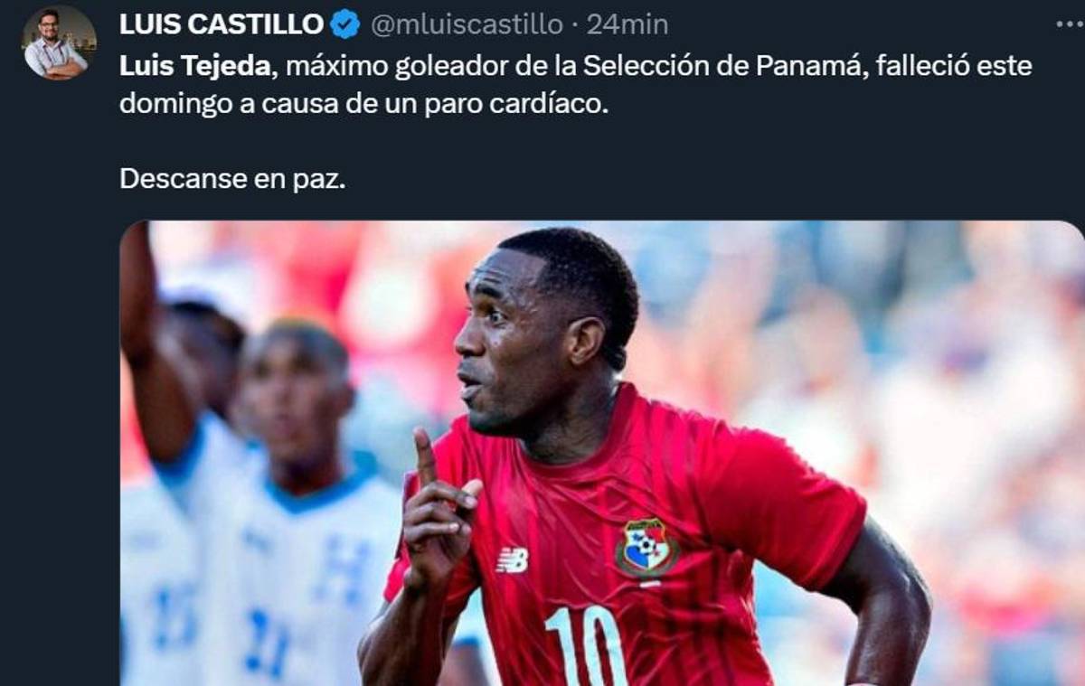“Vuela alto, Matador”: El mundo del fútbol llora la muerte de Luis Tejada, mundialista con Panamá en Rusia 2018