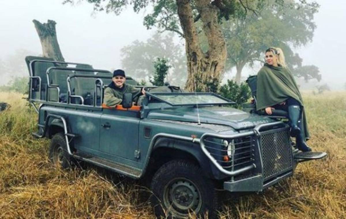 Wanda Nara se desnuda en la sabana con Mauro Icardi ¡Hasta atrajo a los monos!