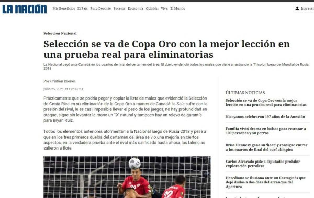 'Canadá hizo ver mal a Costa Rica': lo que dicen en redes tras eliminación de los ticos en Copa Oro