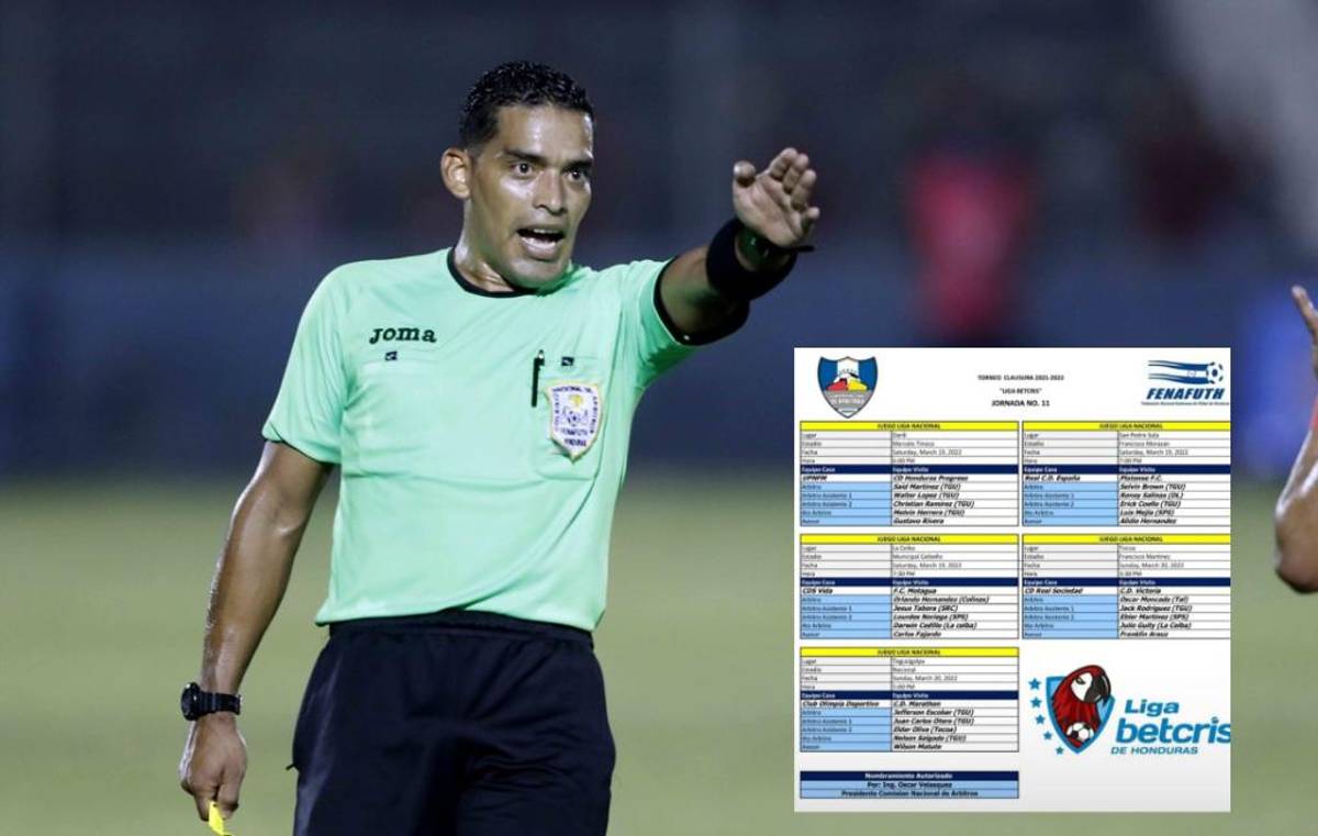 ¿Cuáles son las cuartetas arbitrales? Jefferson Escobar, el designado para impartir justicia en el Olimpia vs Marathón