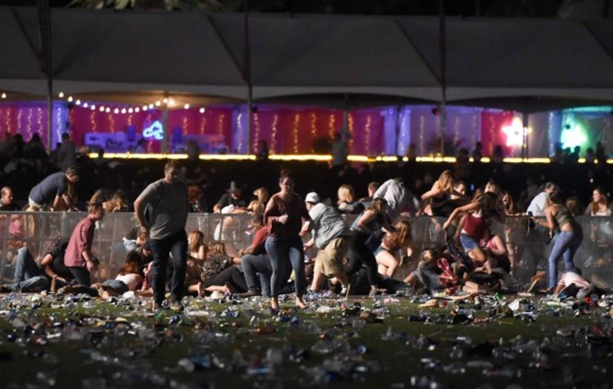 ¡Pánico y sangre! Las tristes fotografías que dejó el tiroteo en Las Vegas