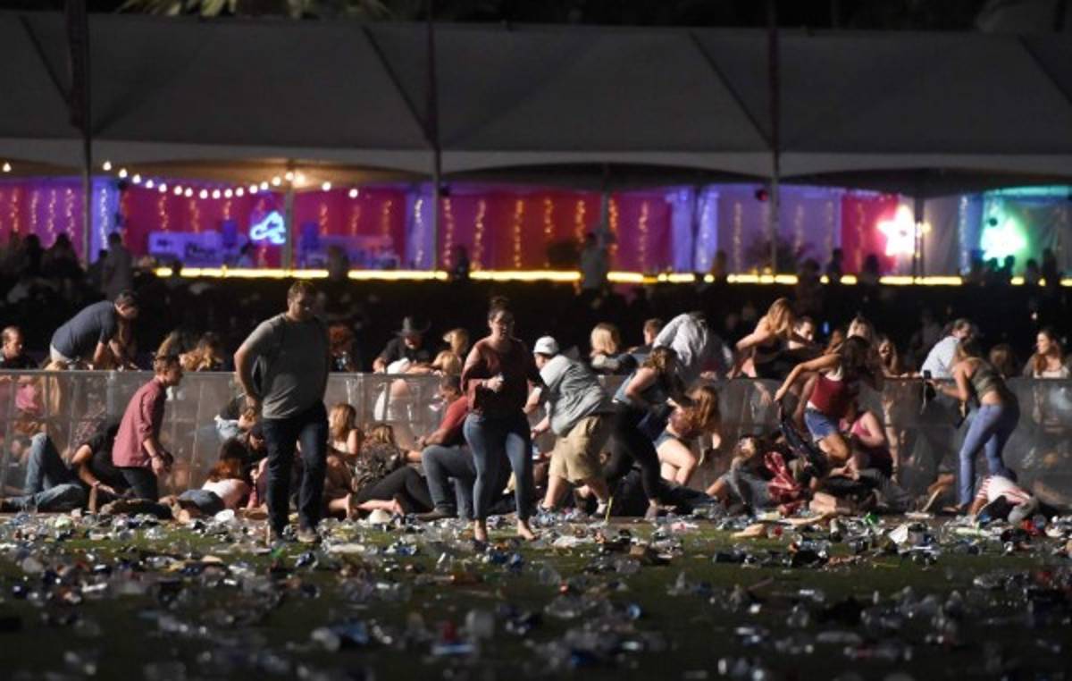 ¡Pánico y sangre! Las tristes fotografías que dejó el tiroteo en Las Vegas