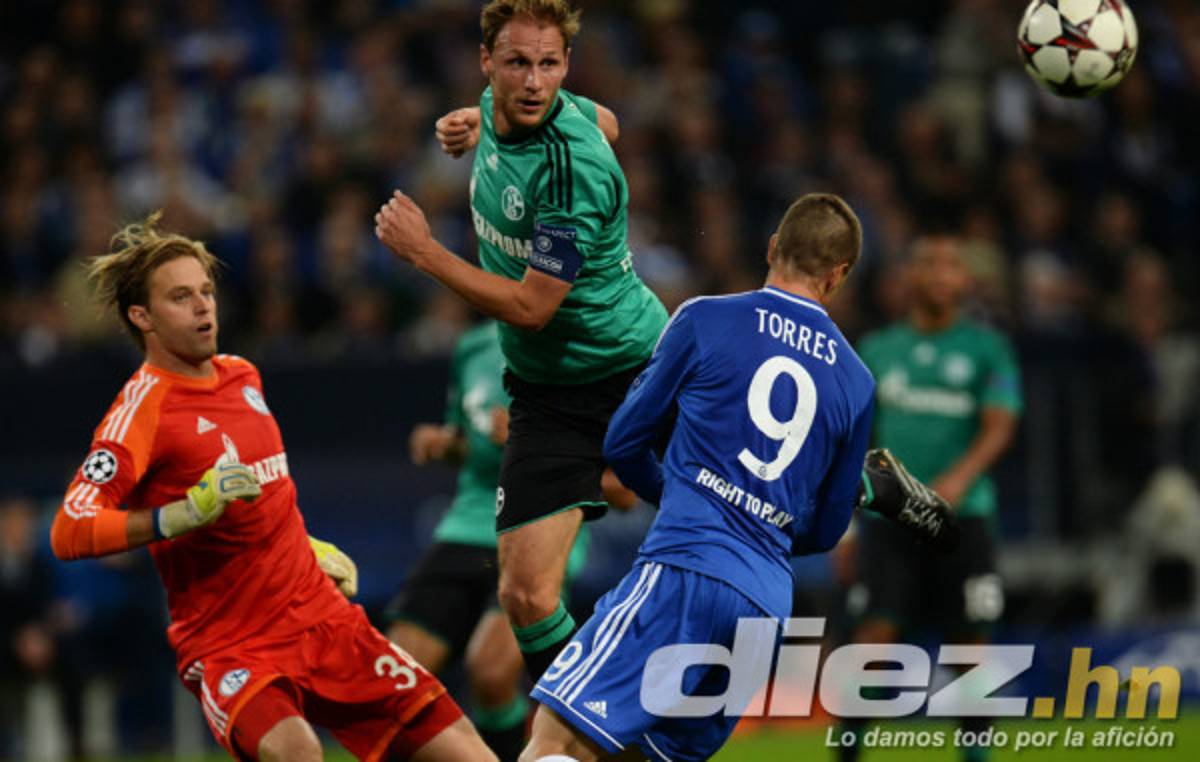 Schalke 04 vs Chelsea FC en UEFA Champions League.