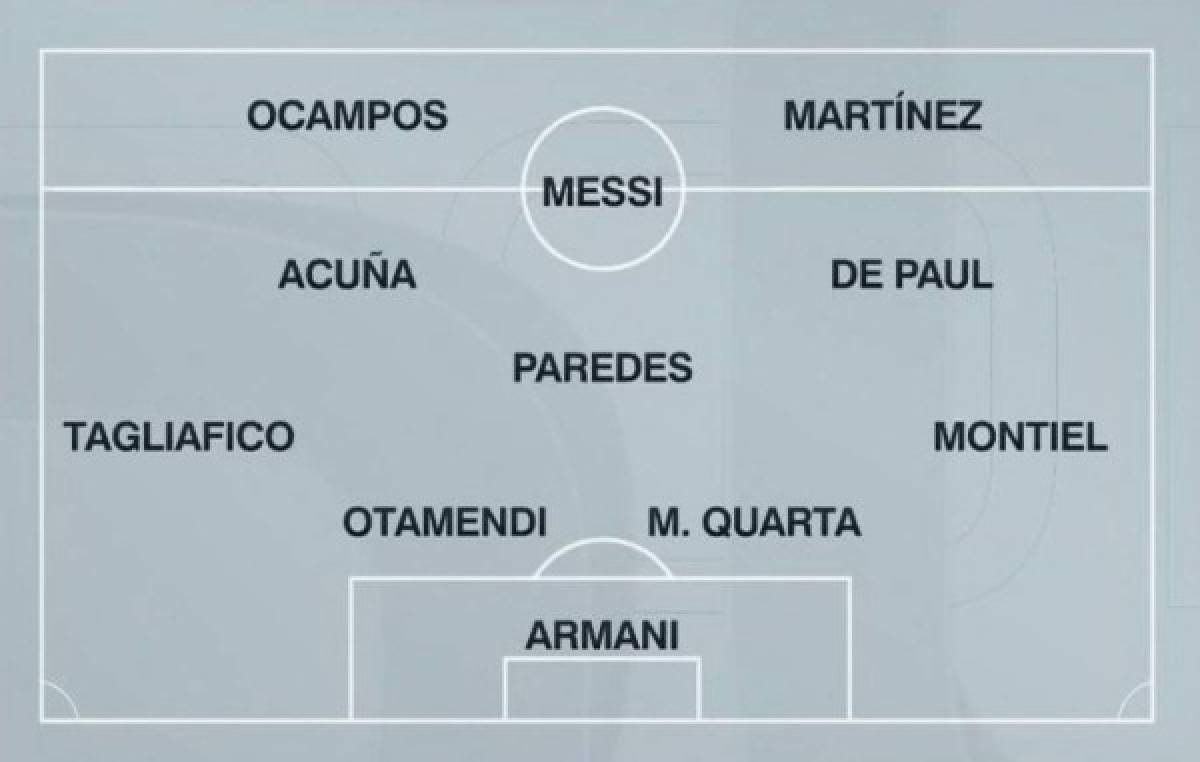 Confirmado el 11 titular de Argentina para enfrentar esta noche a Ecuador en La Bombonera