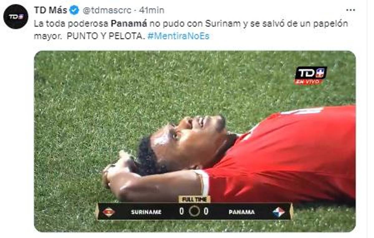 Los desnudó, Pidiendo la hora y No tienen nivel: prensa de Concacaf destruye a Panamá tras tropezar con Surinam