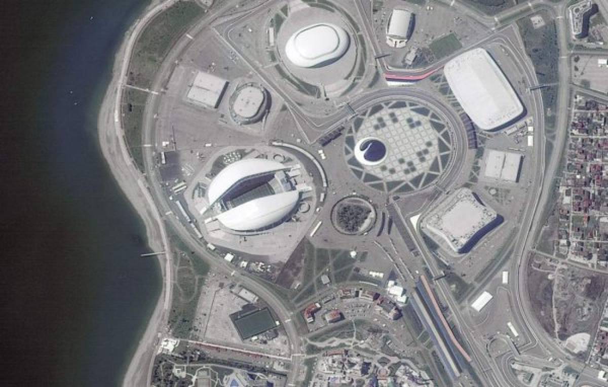 ¡Espectacular! Así se miran los 12 estadios del Mundial de Rusia 2018 desde el espacio