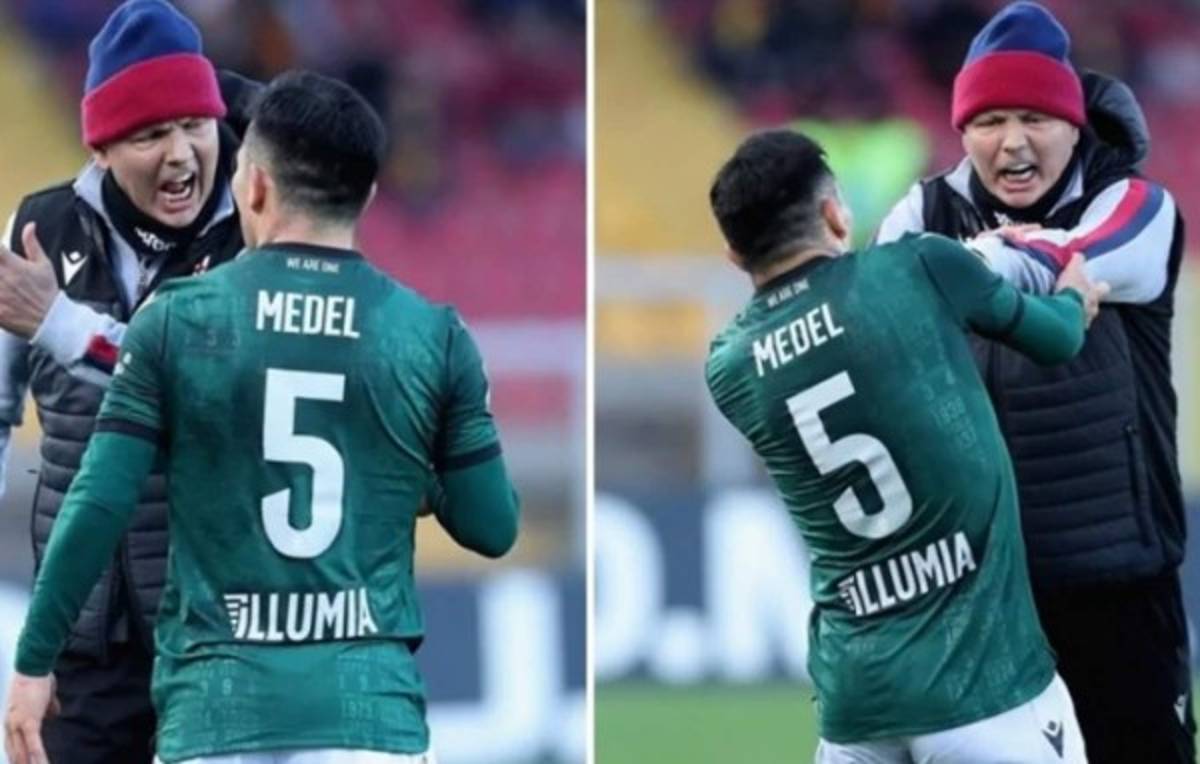 Gary Medel se pelea con su entrenador Sinisa Mihajlovic en pleno partido en Italia