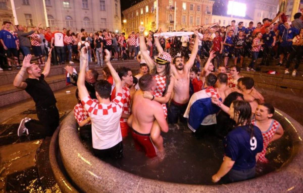 Desmadre y belleza: Así celebran en Croacia el pase a la final de Rusia 2018
