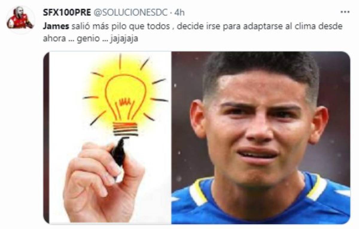 James Rodríguez es destrozado con divertidos memes por su eventual llegada al fútbol de Qatar