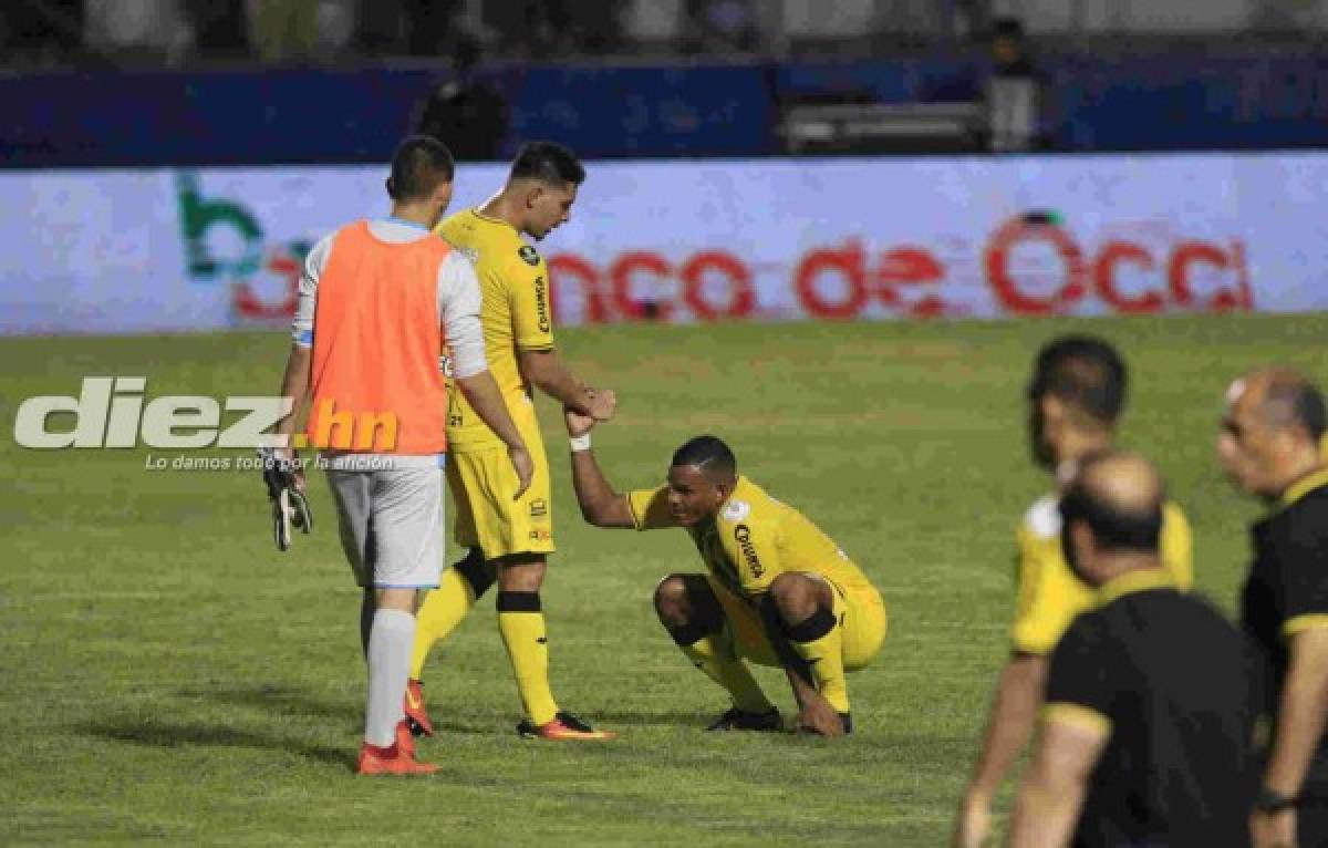 La tristeza del Real España y el bonito gesto de jugadores del Motagua