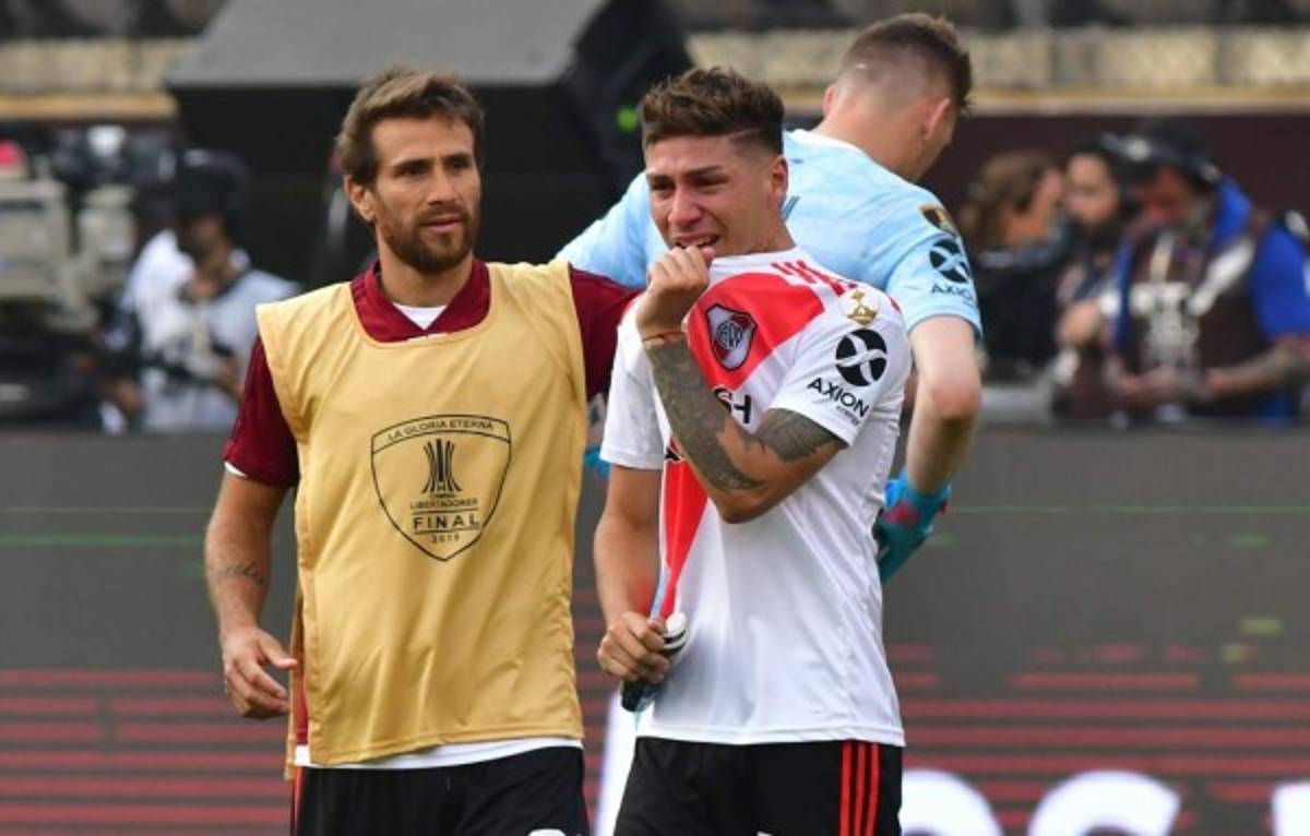 Marcelo Gallardo rompe a llorar tras perder la final de la Copa Libertadores ante Flamengo