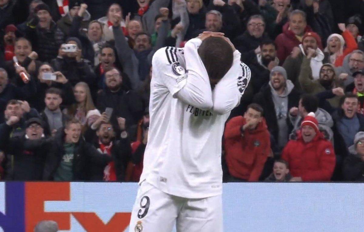 La imagen de Mbappé que confirma que no la está pasando bien y la tristeza en Real Madrid tras caer ante Liverpool en Champions