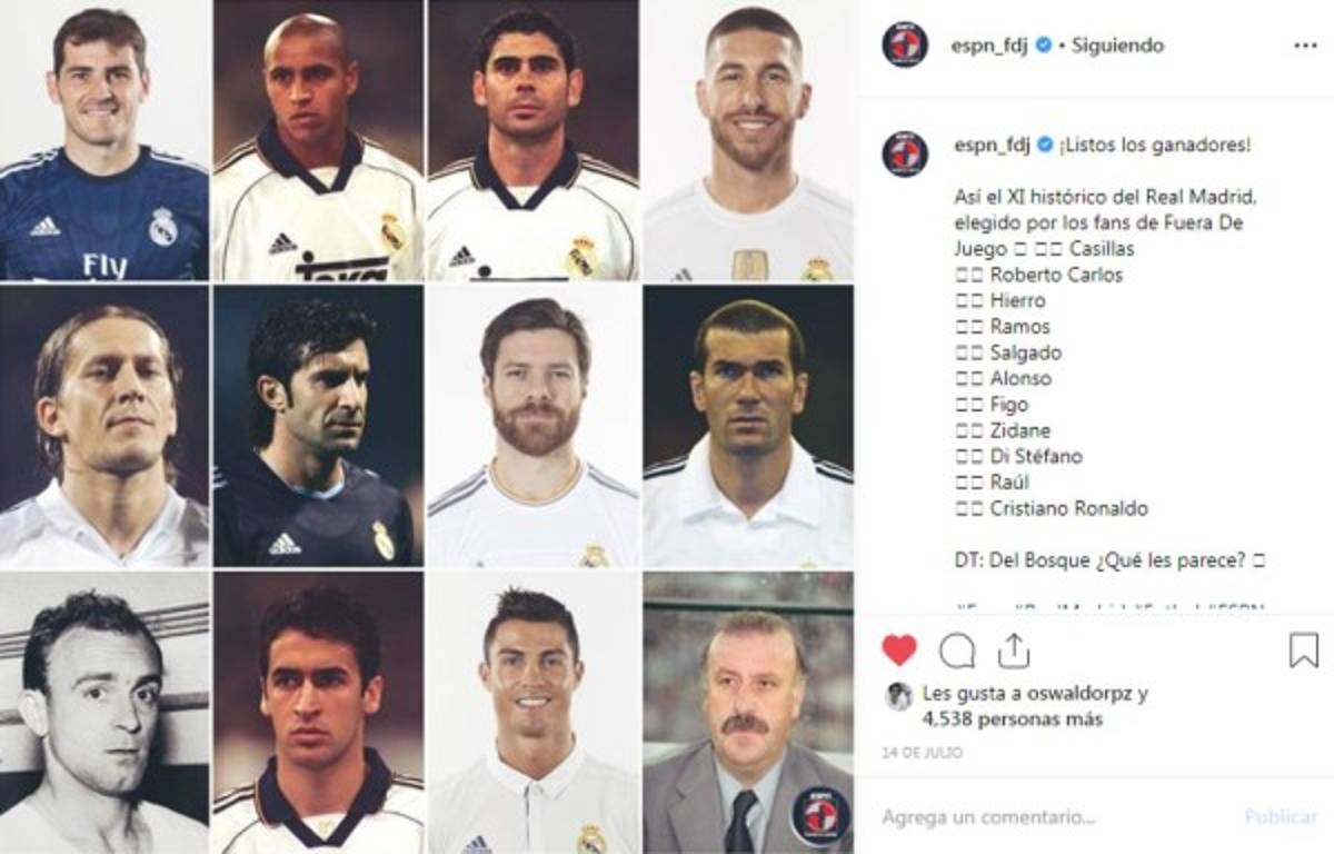 ¿Y Cristiano Ronaldo?: El 11 histórico del Real Madrid, según Fuera de Juego